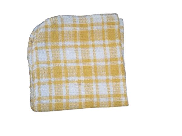 12x12 Colourful Cotton Dish Towels Set - 7 Pcs Plain Design