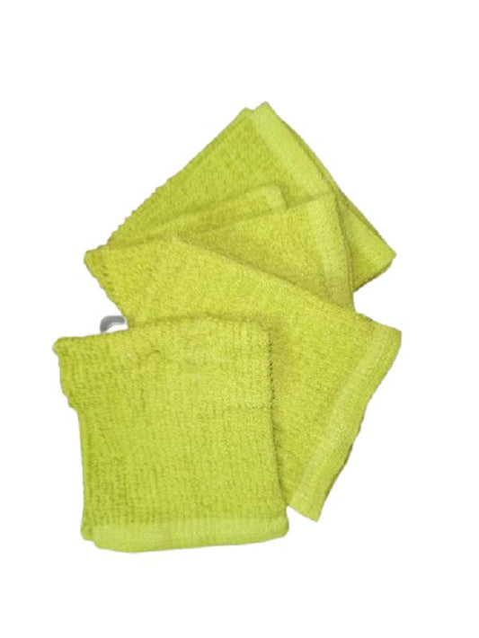 12x12 Multicoloured Cotton Dish Towels - 4 Pcs Plain Set