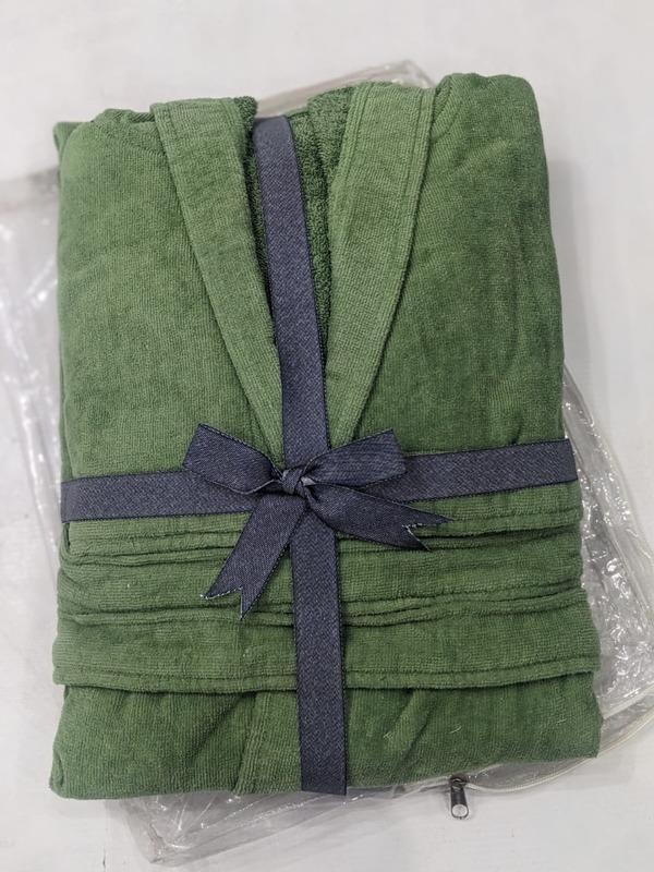 1 Pc Hooded Terry Cotton Plain Bathrobe