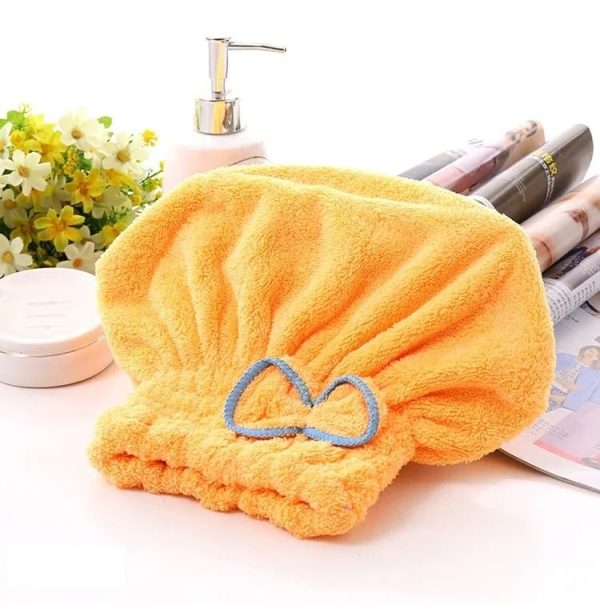 Set Of 4- Hair Cap- Hand Towels - Hair Bath towels