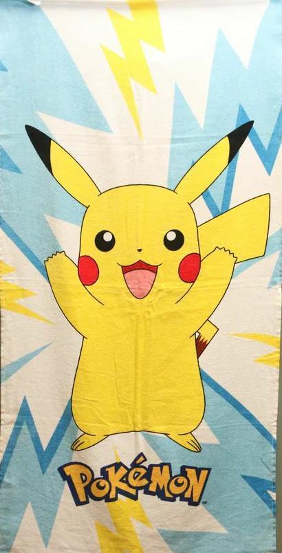 1 Pc Terry Cotton Printed Bath Towel 1 Pokemon terry cotton printed  kids bath towel