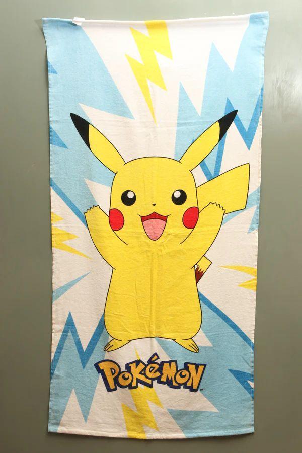 1 Pc Terry Cotton Printed Bath Towel 1 Pokemon terry cotton printed  kids bath towel